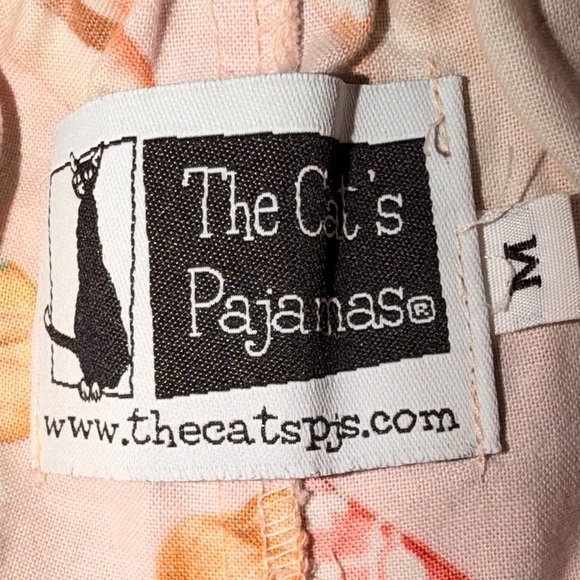 THE CAT'S PAJAMAS- VINTAGE PAPER DOLL DRAWSTRING PAJAMA PANTS - Picture 7 of 8